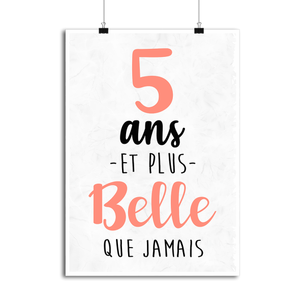 Affiche 5 ans et plus belle que jamais