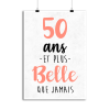 Affiche 50 ans et plus belle que jamais