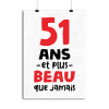 Affiche 51 ans et plus beau