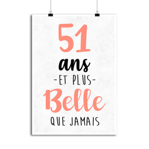 Affiche 51 ans et plus belle que jamais Affiche 51 ans et plus belle que jamais