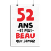 Affiche 52 ans et plus beau