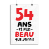 Affiche 54 ans et plus beau