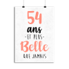 Affiche 54 ans et plus belle que jamais