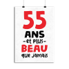 Affiche 55 ans et plus beau