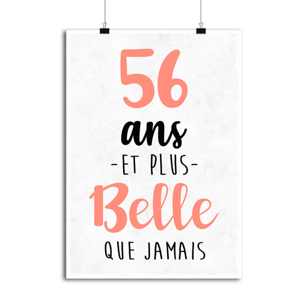 Affiche 56 ans et plus belle que jamais