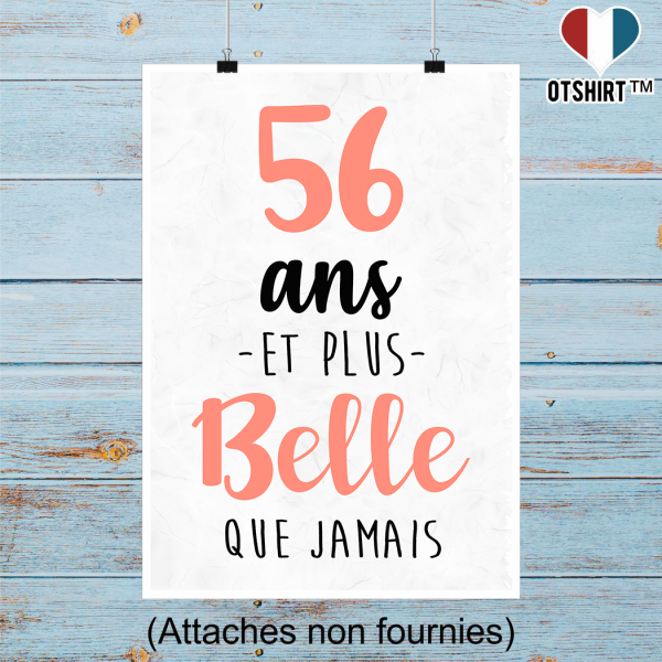 Affiche 56 ans et plus belle que jamais