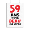 Affiche 59 ans et plus beau