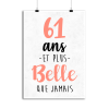 Affiche 61 ans et plus belle que jamais