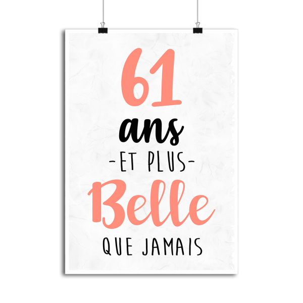 Affiche 61 ans et plus belle que jamais