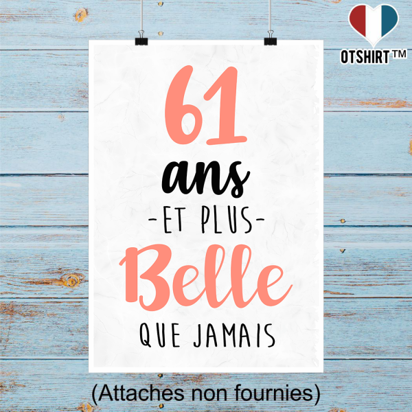 Affiche 61 ans et plus belle que jamais