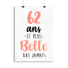 Affiche 62 ans et plus belle que jamais