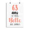 Affiche 63 ans et plus belle que jamais