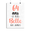Affiche 64 ans et plus belle que jamais