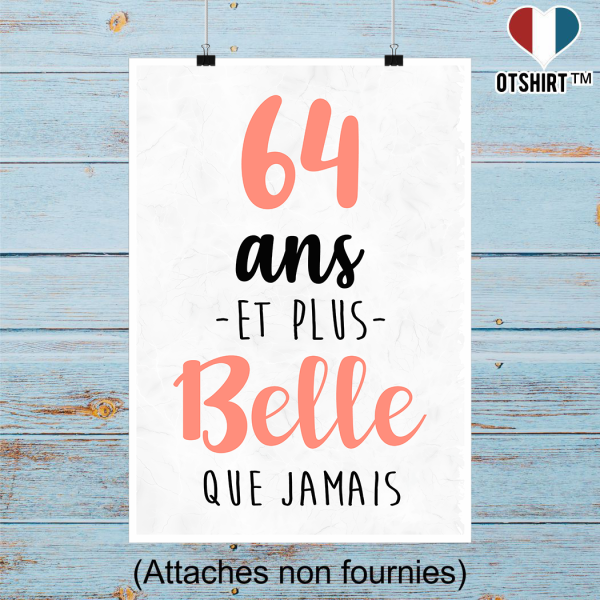 Affiche 64 ans et plus belle que jamais