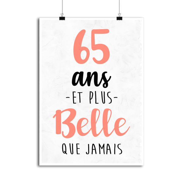 Affiche 65 ans et plus belle que jamais