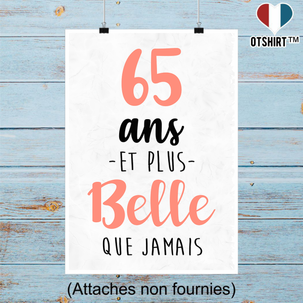 Affiche 65 ans et plus belle que jamais