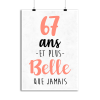 Affiche 67 ans et plus belle que jamais