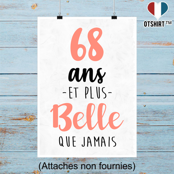 Affiche 68 ans et plus belle que jamais