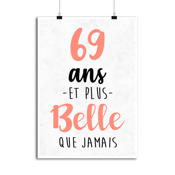 Affiche 69 ans et plus belle que jamais