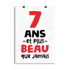 Affiche 7 ans et plus beau