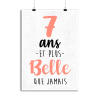 Affiche 7 ans et plus belle que jamais