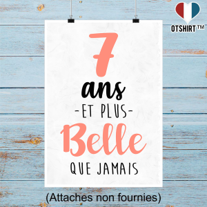 Affiche 7 ans et plus belle que jamais Affiche 7 ans et plus belle que jamais
