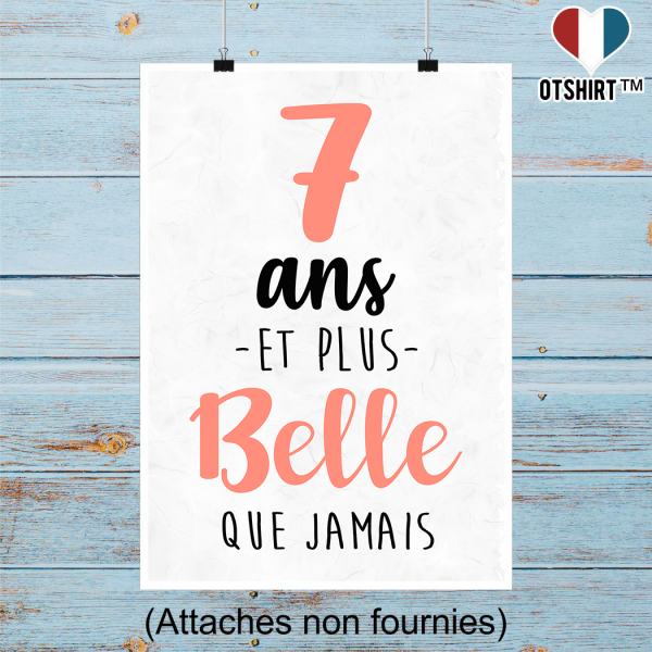 Affiche 7 ans et plus belle que jamais