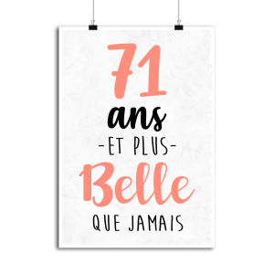 Affiche 71 ans et plus belle que jamais Affiche 71 ans et plus belle que jamais