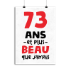 Affiche 73 ans et plus beau