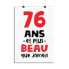 Affiche 76 ans et plus beau