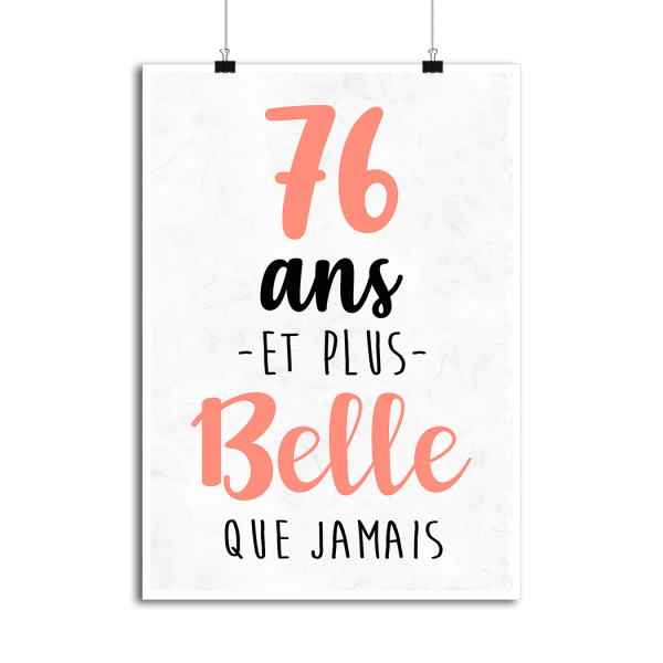 Affiche 76 ans et plus belle que jamais