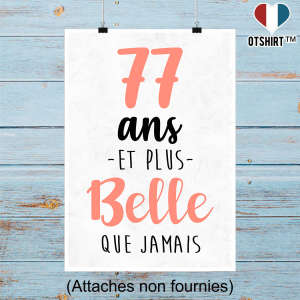 Affiche 77 ans et plus belle que jamais