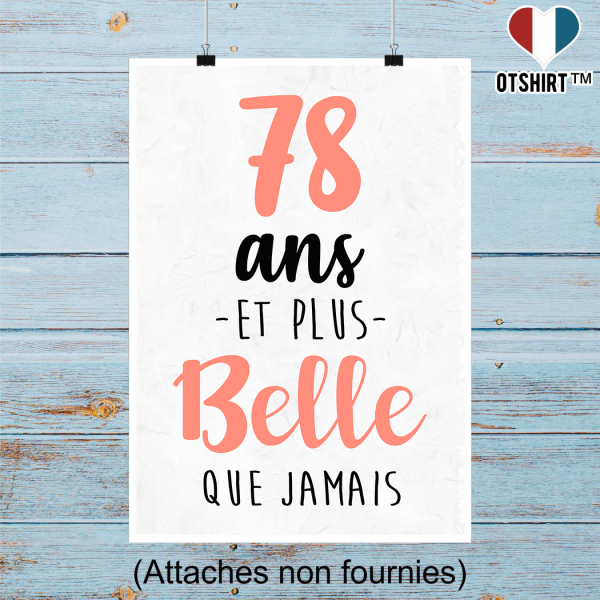 Affiche 78 ans et plus belle que jamais