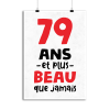 Affiche 79 ans et plus beau