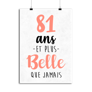 Affiche 81 ans et plus belle que jamais Affiche 81 ans et plus belle que jamais