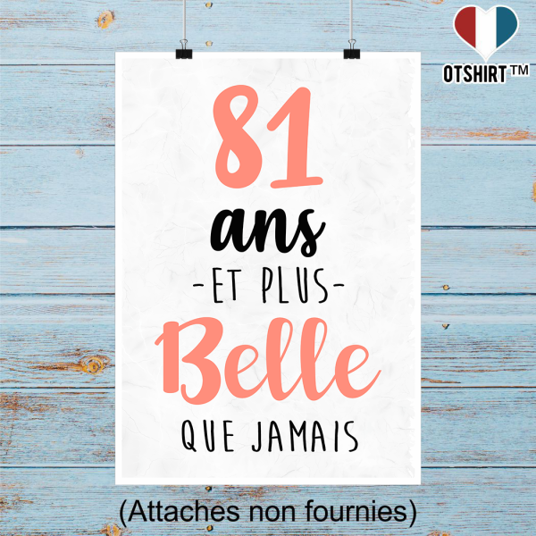 Affiche 81 ans et plus belle que jamais