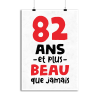 Affiche 82 ans et plus beau