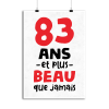 Affiche 83 ans et plus beau