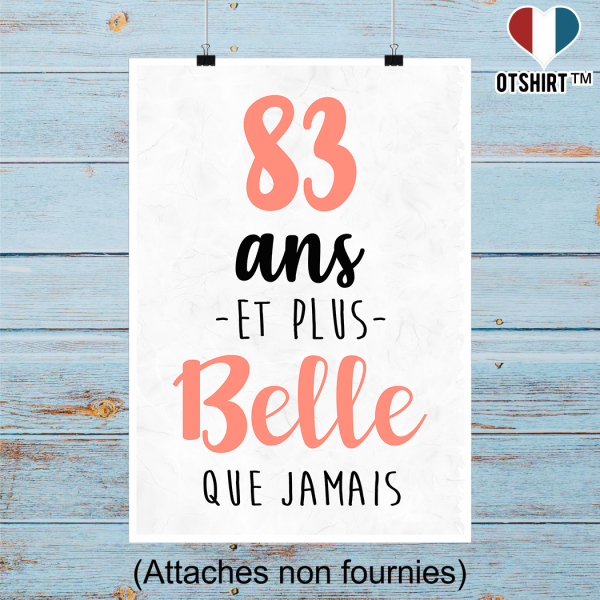 Affiche 83 ans et plus belle que jamais