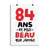Affiche 84 ans et plus beau