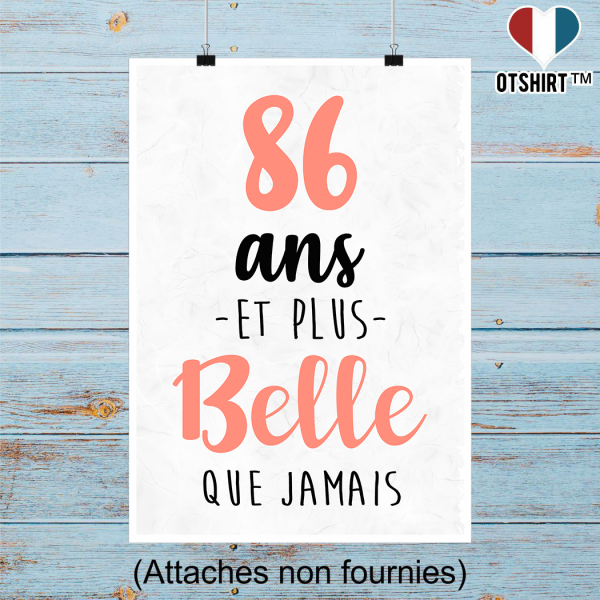 Affiche 86 ans et plus belle que jamais