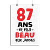 Affiche 87 ans et plus beau