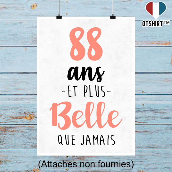 Affiche 88 ans et plus belle que jamais