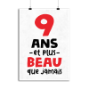 Affiche 9 ans et plus beau
