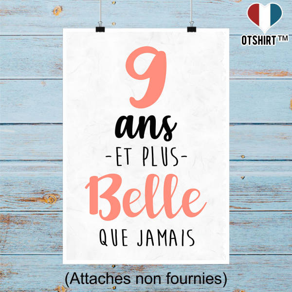 Affiche 9 ans et plus belle que jamais