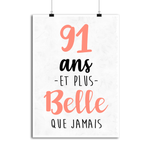 Affiche 91 ans et plus belle que jamais Affiche 91 ans et plus belle que jamais