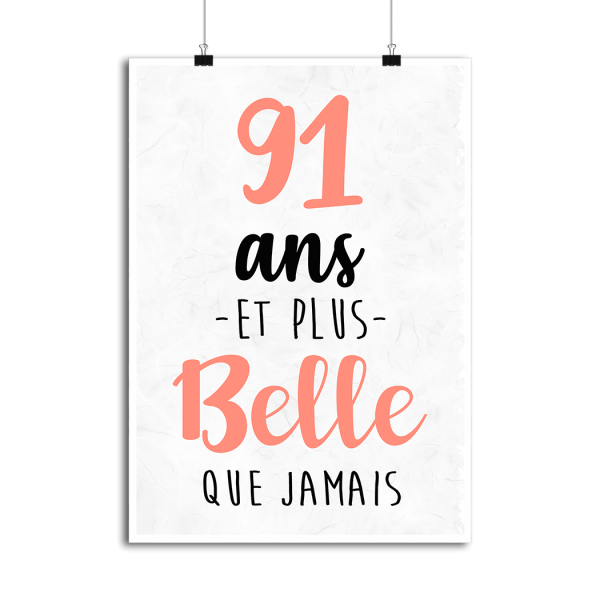 Affiche 91 ans et plus belle que jamais