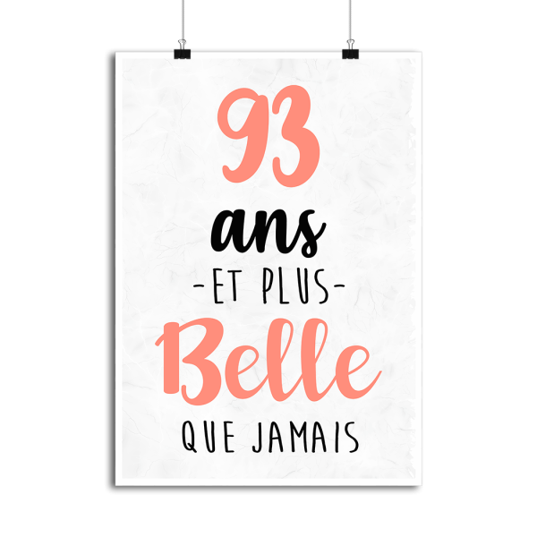 Affiche 93 ans et plus belle que jamais