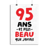Affiche 95 ans et plus beau