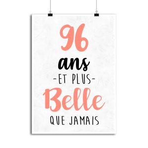 Affiche 96 ans et plus belle que jamais Affiche 96 ans et plus belle que jamais